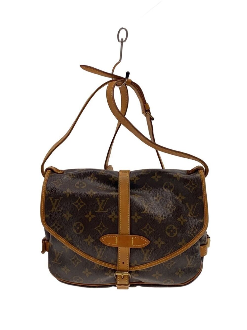 LOUIS VUITTON Saumur Canvas Brown All over